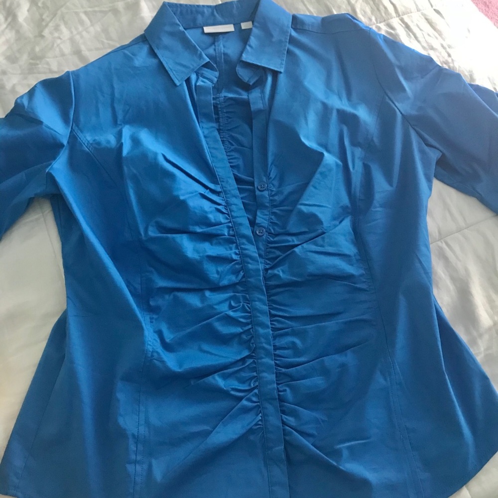 Set of 2 Quarter sleeve buttonups Blue&Black